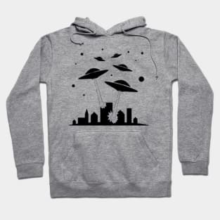 alien attact on earth Hoodie